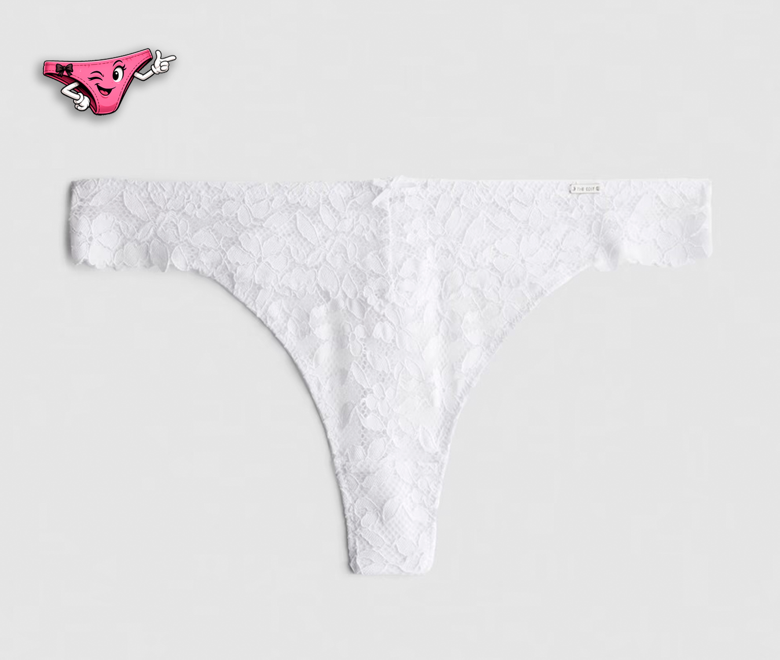 Tanga de encaje floral