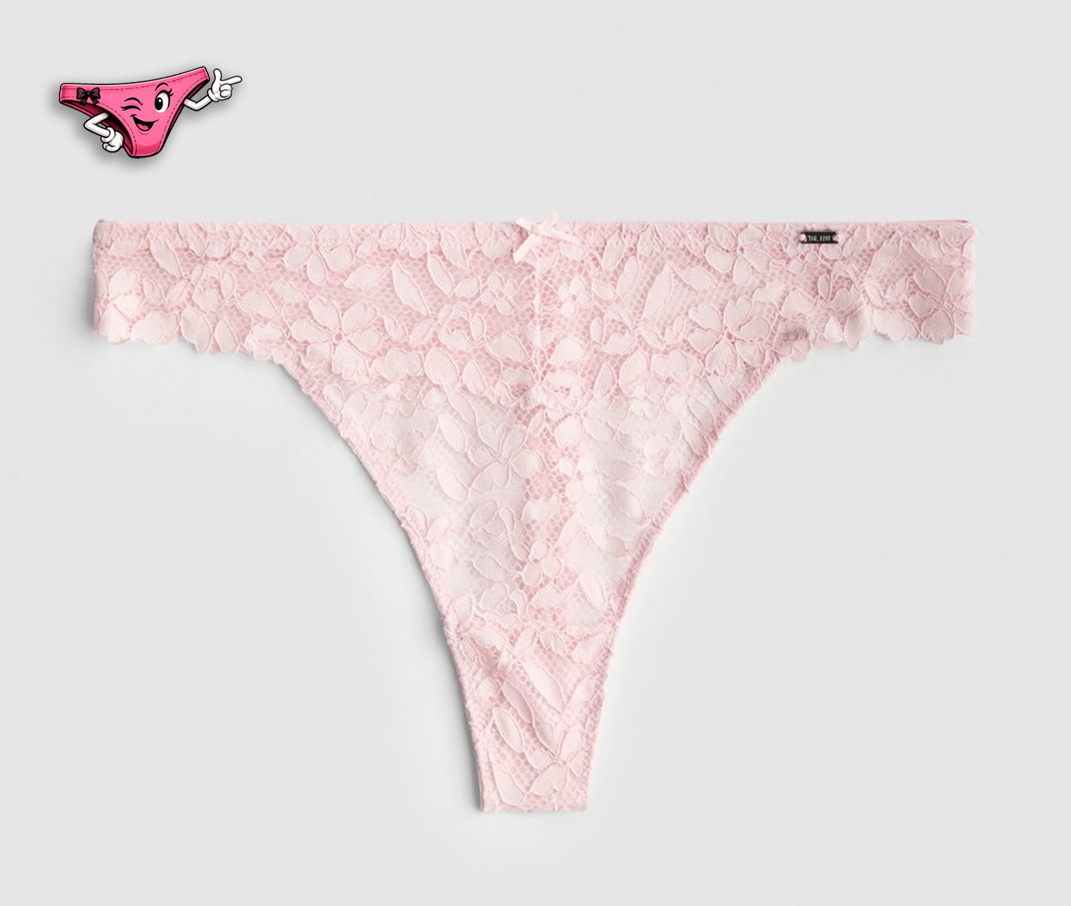 Tanga de encaje floral
